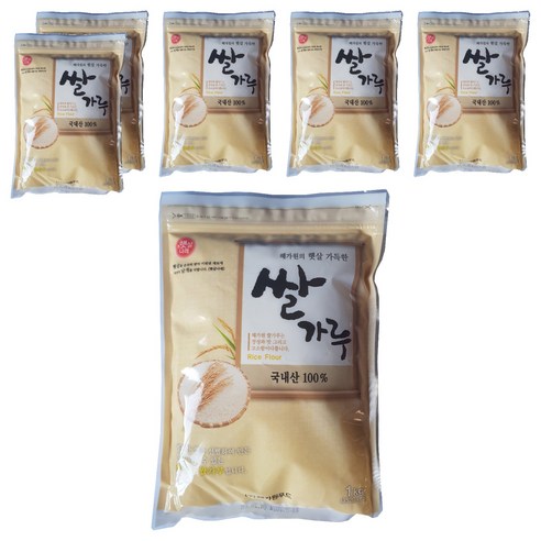 해가원 쌀가루 100%, 1kg, 6개