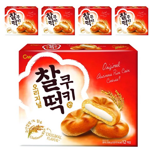 청우식품 찰떡쿠키 오리지널, 258g, 5개