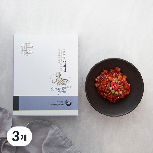 광천수산 낙지젓, 120g, 3개
