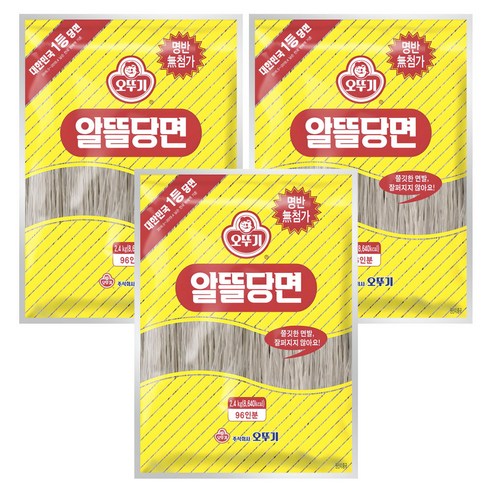 오뚜기 알뜰당면, 2.4kg, 3개
