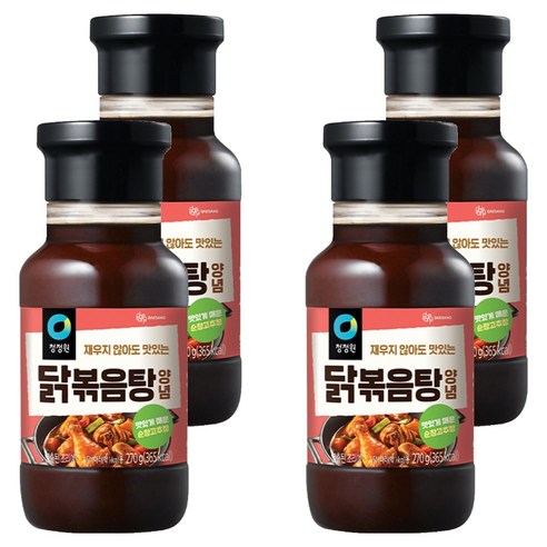 청정원 닭볶음탕 양념, 270g, 4개