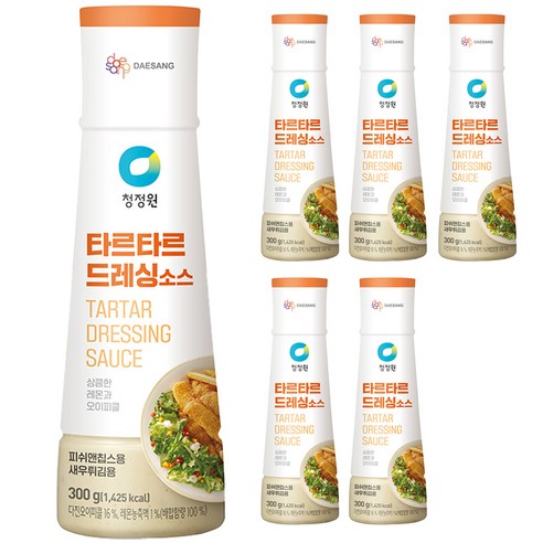 청정원 타르타르 드레싱 소스, 300g, 6개