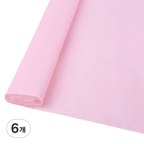 마다꾸미 주름 구김지 피치핑크 50 x 250 cm, 6개, 1색