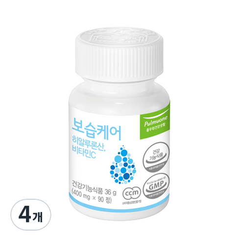 풀무원건강생활 보습케어 히알루론산, 90정, 36g, 4개