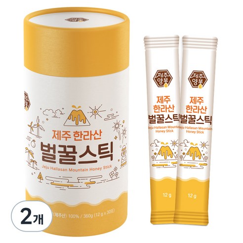 제주 한라산 벌꿀스틱 7호 30p, 360g, 2개