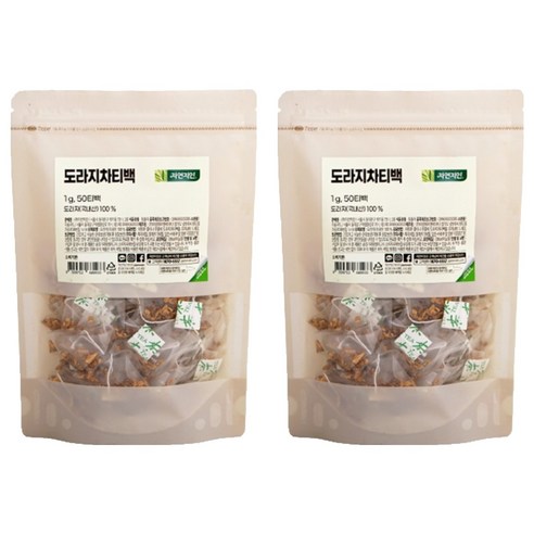 자연지인 도라지 차 삼각티백, 1g, 50개입, 2개
