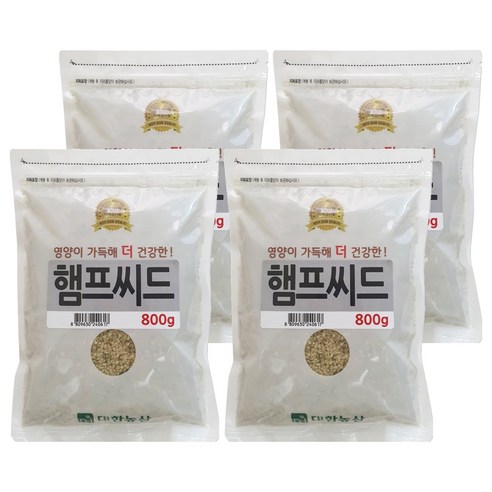 대한농산 햄프씨드, 800g, 4개