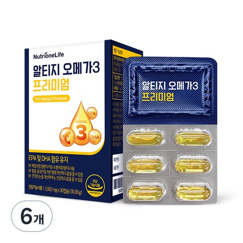 뉴트리원 알티지 오메가 3 프리미엄, 6개, 30정