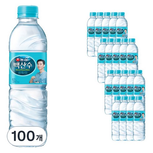 생수2L 농심 백산수 500ml, 100개 – 신선한 물을 즐기세요!