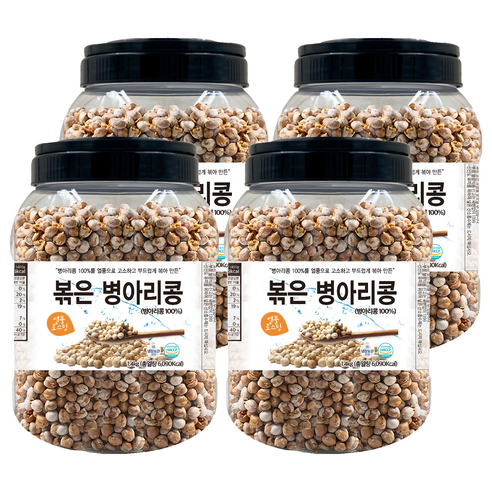 대구농산 볶은 병아리콩 통, 1.4kg, 4개