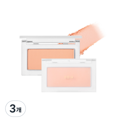 삐아 레디 투 웨어 파우더 치크 5.5g, 03 파우더 애프리콧, 3개