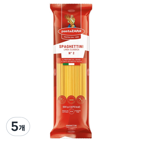 파스타자라 스파게티니, 5개, 500g