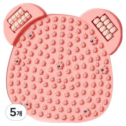 발 마사지 롤 지압 매트 MH098 51 x 48.5 cm, 5개, 핑크
