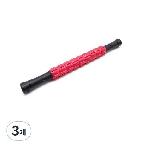 9절 마사지바 롤러스틱, 3개, 핫핑크