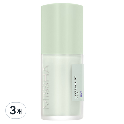 미샤 레이어링 핏 메이크업 베이스 35ml, 민트, 3개