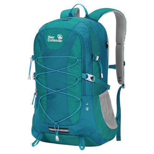 뉴아웃랜더 대용량 경량 볼트 등산배낭 45L, 블루그린