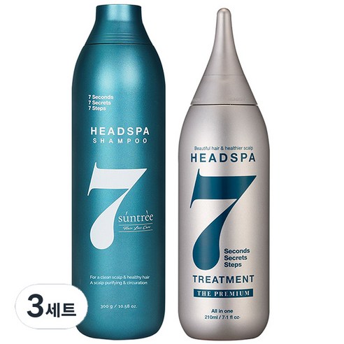 헤드스파7 썬트리 샴푸 300ml + 트리트먼트 더 프리미엄 210ml, 3세트