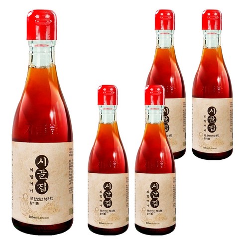 시장쏙 시골집 외할머니 참기름, 300ml, 5개