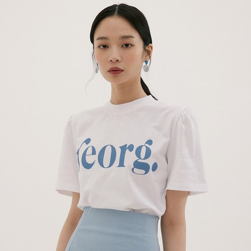 리올그 여성용 PUFF SLEEVE 티셔츠