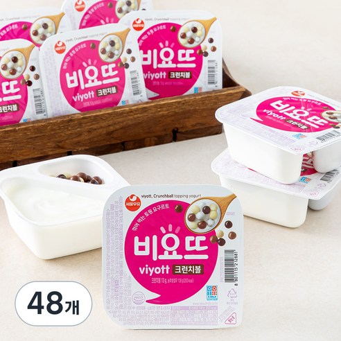 서울우유 비요뜨 크런치볼 요거트, 138g, 12개입, 4박스