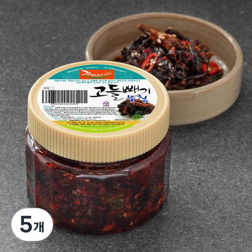강경신안 고들빼기 무침, 500g, 5개