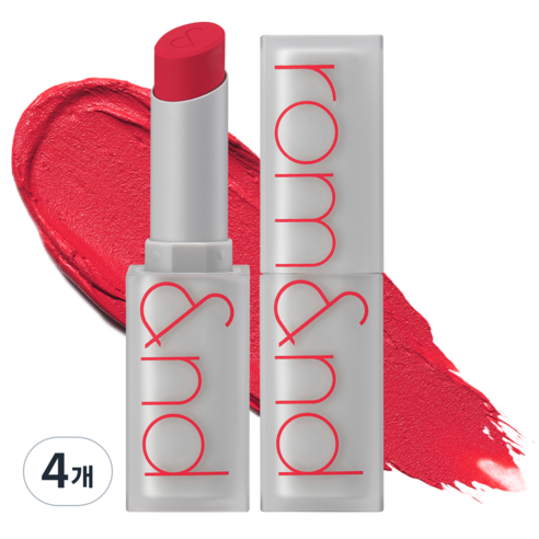 롬앤 제로 매트 립스틱 3g, 12 썸띵, 4개