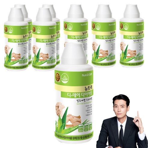 뉴트리디데이 다이어트 알로에겔 오리지날, 1L, 8개