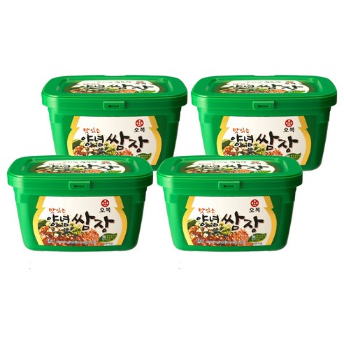 오복식품 양념쌈장, 1kg, 4개