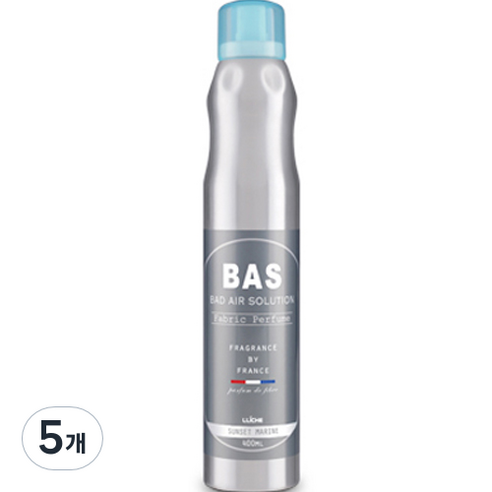BAS 섬유 탈취제 선셋마린향 본품, 400ml, 5개, 선셋 마린향