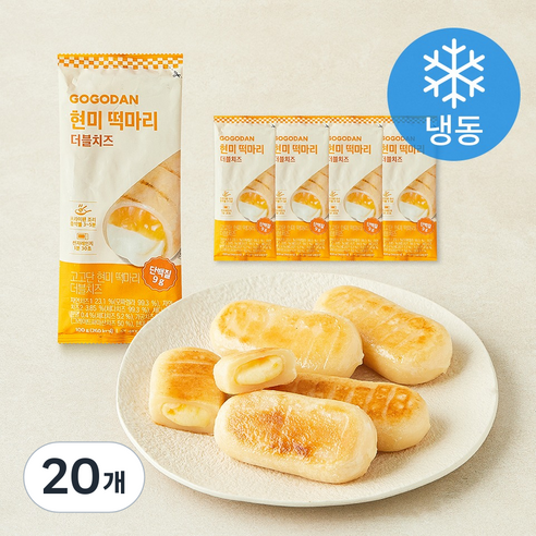 [로켓프레시] 고고단 떡마리 더블치즈 (냉동), 100g, 20개, 1개입