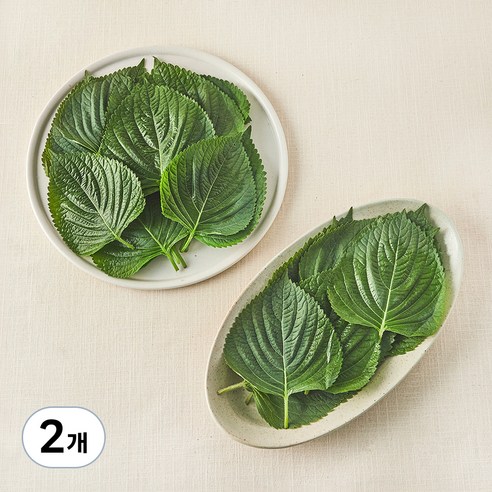 국내산 친환경 깻잎, 100g, 2개