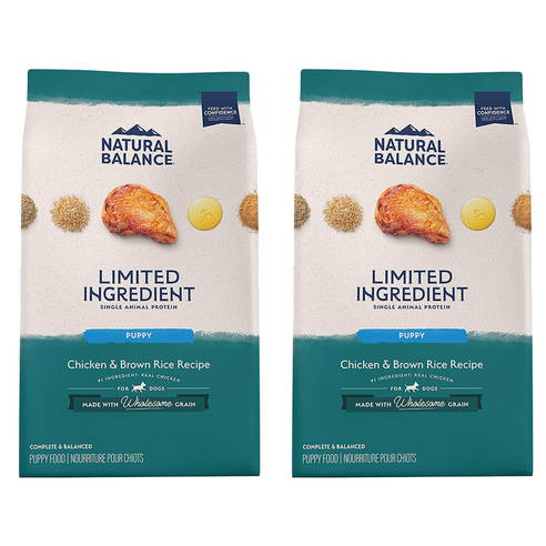 내추럴발란스 퍼피 LI 레시피 건식사료, 닭, 1.1kg, 2개