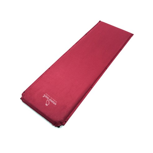 스노우아울 스웨이드 자충 매트, 1개, 와인레드