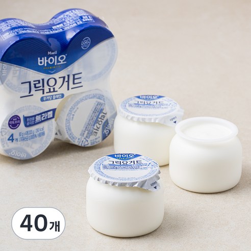 매일 바이오 그릭요거트 무가당 플레인, 80g, 8개입, 5개