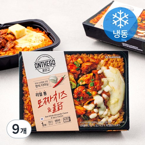 온더고 통모짜치즈 & 불닭 (냉동), 290g, 9개