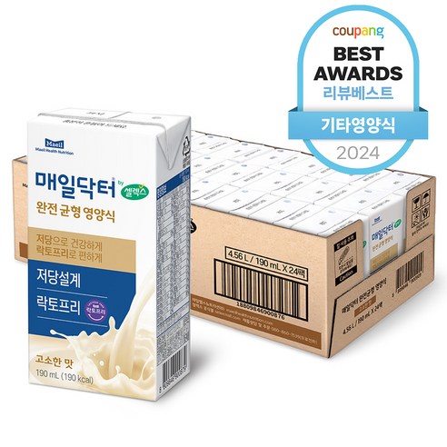 셀렉스 매일닥터 완전균형영양식 고소한맛, 190ml, 24개