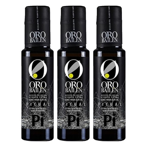 오로바일렌 피쿠알 엑스트라버진 올리브오일, 100ml, 3개