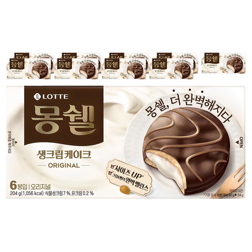 몽쉘 오리지널 생크림케이크 6p