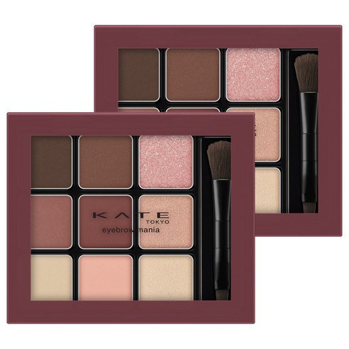 케이트 아이브로우 마니아 섀도우 팔레트, EX-8 Pink Brown, 2개