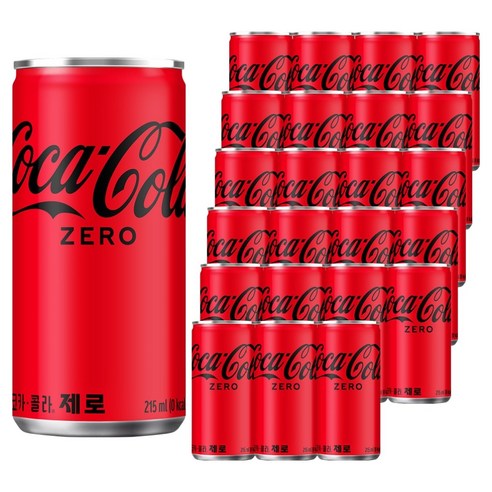 코카콜라 제로, 215ml, 24개