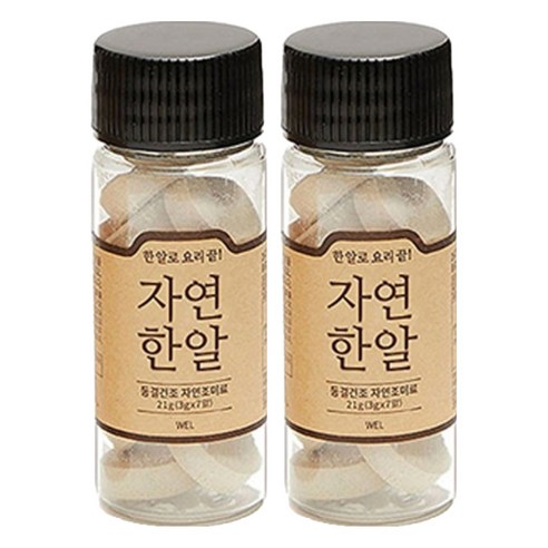 자연한알 휴대용 코인육수, 21g, 2개