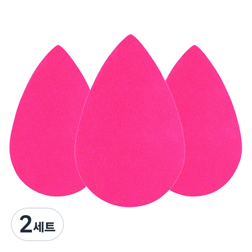 툴리프 오일 블로팅 스펀지 3p 세트, 2세트, 핫핑크