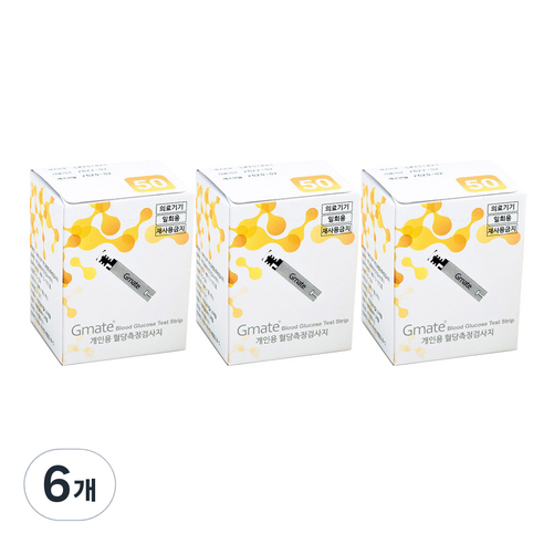 지메이트 혈당 측정검사지, 50매, 6개