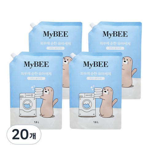 마이비 피부에순한 유아 세제 리필, 1.6L, 20개