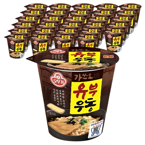 오뚜기 가쓰오 유부 우동 컵 62g, 36개