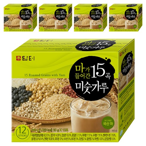 담터 마가 들어간 15곡 미숫가루, 240g, 5개