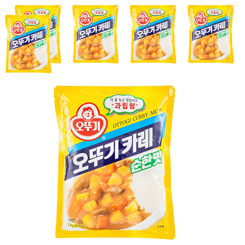 오뚜기 카레 과립형 순한맛, 1kg, 6개