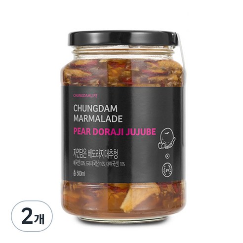 청담라이프 프리미엄 배 도라지 대추청, 500ml, 1개입, 2개