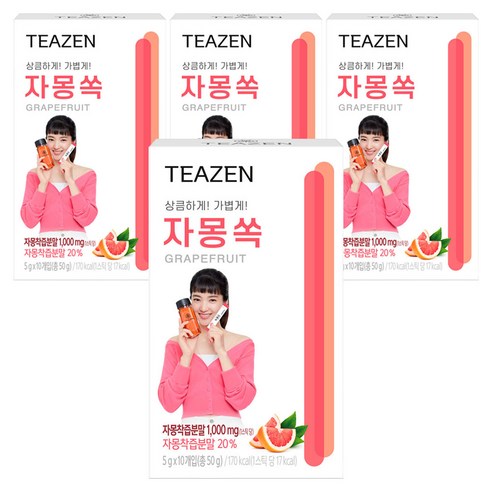 티젠 자몽쏙 분말차, 5g, 10개입, 4개