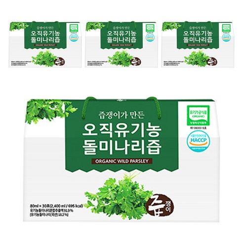 즙쟁이 유기농 오직 돌미나리즙, 80ml, 120개